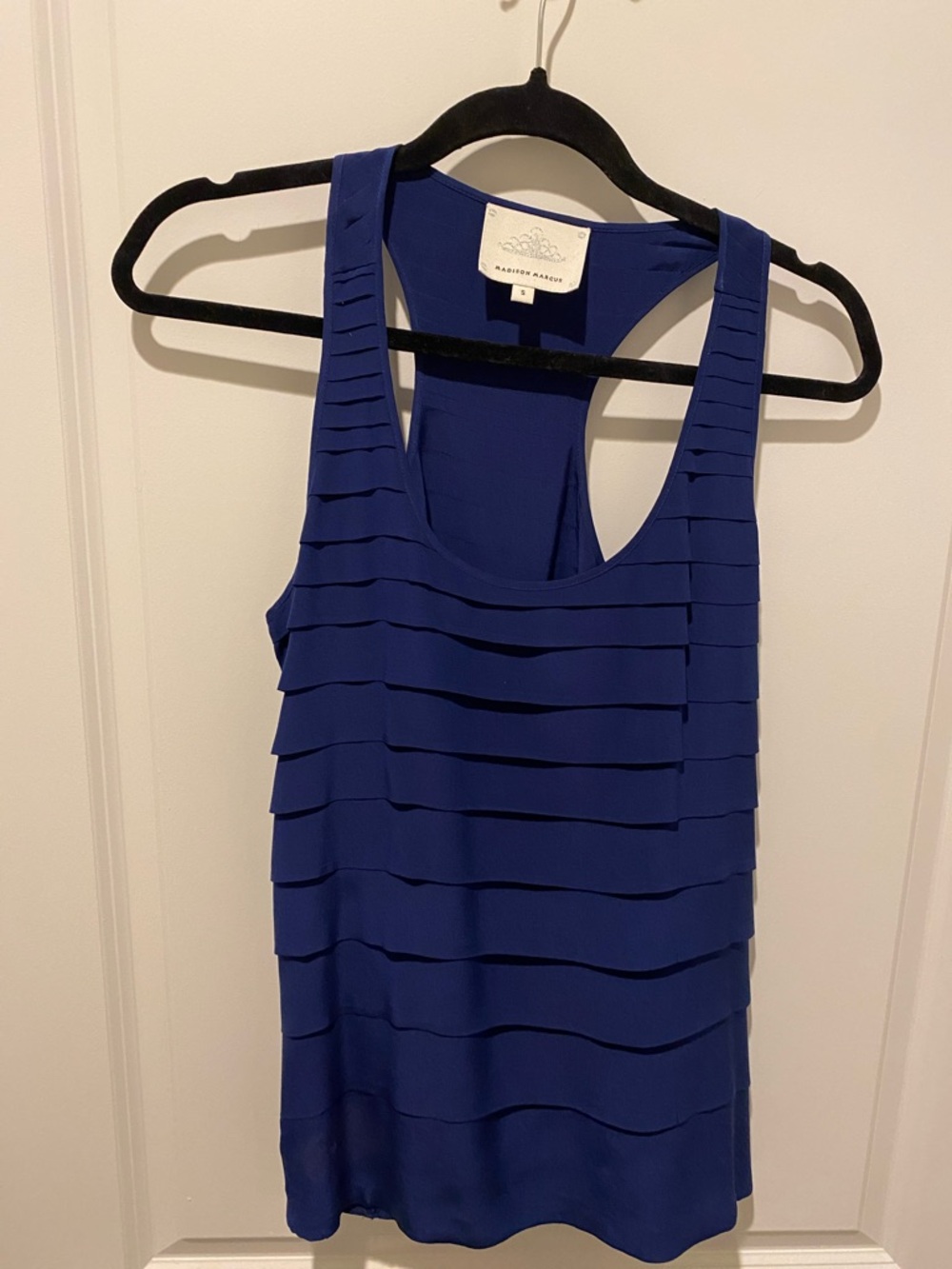 Madison Marcus Women's Layered Racerback Tank Top - Royal Blue